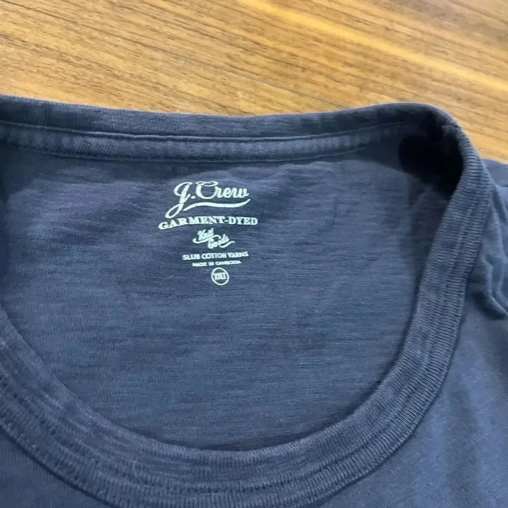 J Crew mens garment dyed t shirt size XXLT